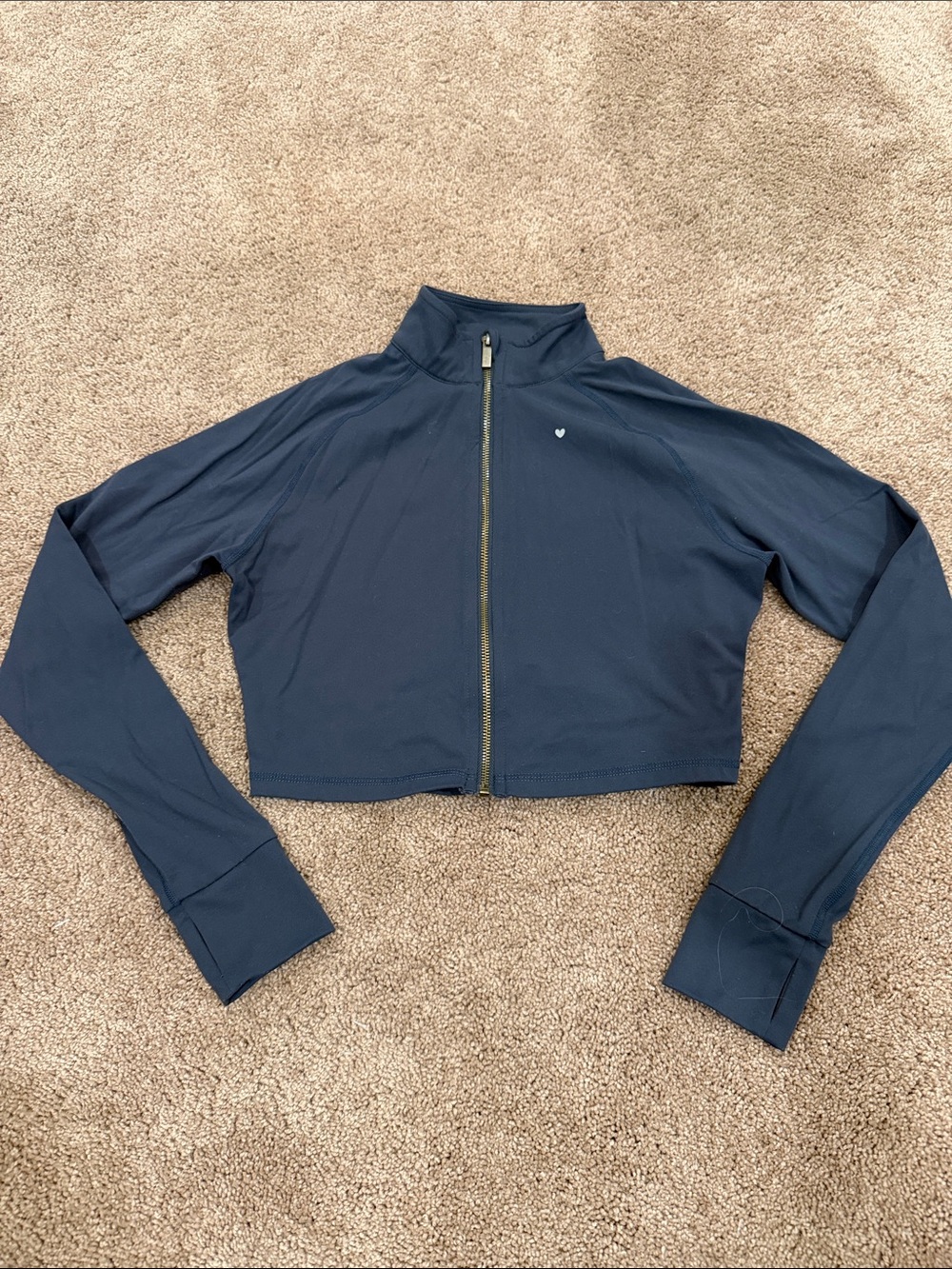 Cropped Love Fitness Hawaii Jacket in Dark Grey with Zip